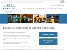 Tablet Screenshot of biz-capital.com